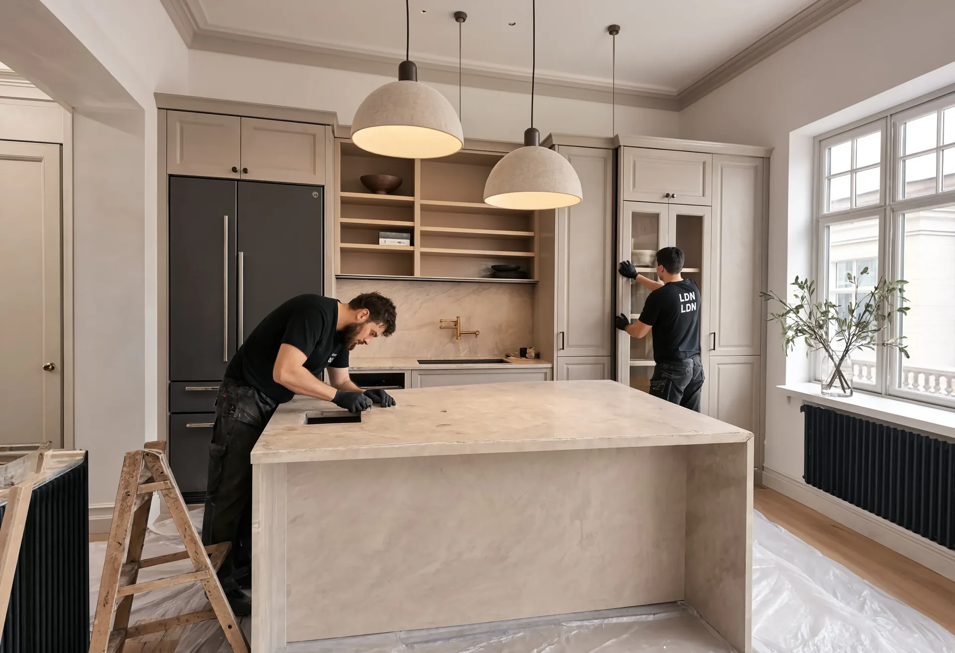 High-end kitchen renovation — prime London townhouse refurbishment